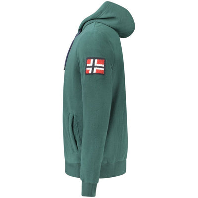 Norway 1963 Grüner Polyester-Pullover für Männer