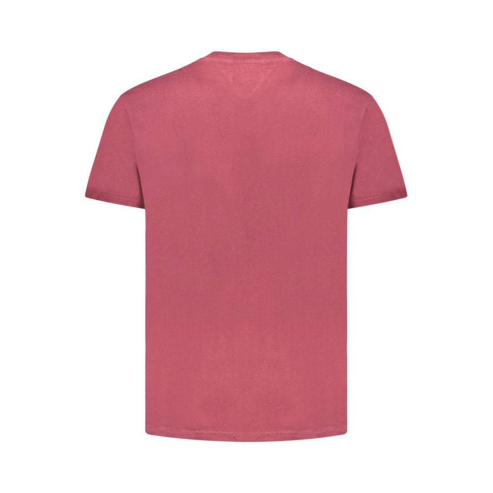 Tommy Hilfiger Rotes Baumwolle Männer T-Shirt